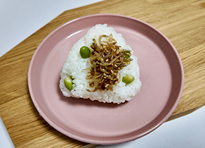 ジャコ枝豆結び